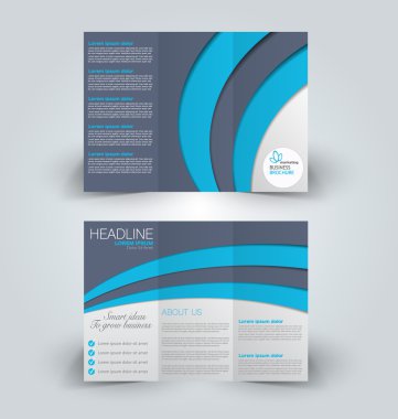 Broşür alay için iş, eğitim, reklam tasarım şablonu. 