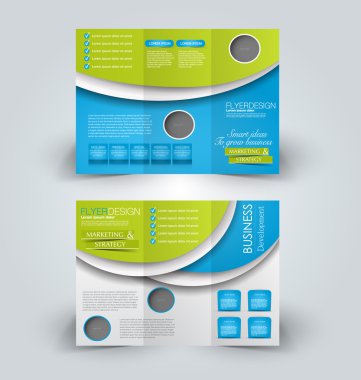 Broşür alay için iş, eğitim, reklam tasarım şablonu. 