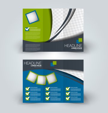 Broşür alay için iş, eğitim, reklam tasarım şablonu. 