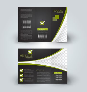 Broşür alay için iş, eğitim, reklam tasarım şablonu. 