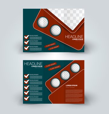 Broşür alay için iş, eğitim, reklam tasarım şablonu. 