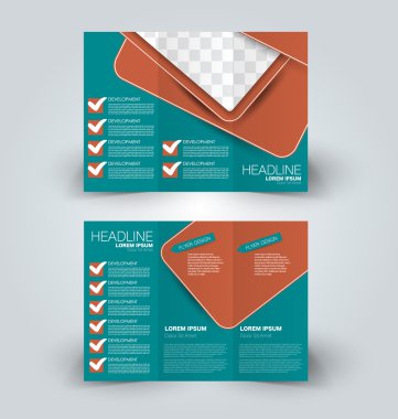 Broşür alay için iş, eğitim, reklam tasarım şablonu. 