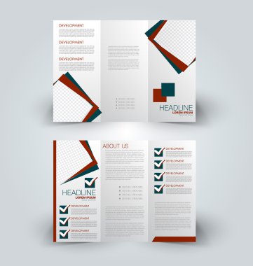 Broşür alay için iş, eğitim, reklam tasarım şablonu. 