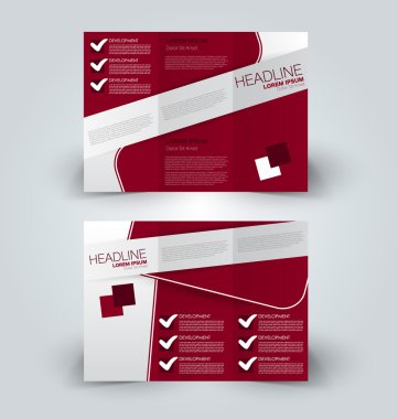 Broşür alay için iş, eğitim, reklam tasarım şablonu. 