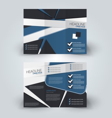 Broşür alay için iş, eğitim, reklam tasarım şablonu. 