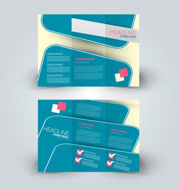 Broşür alay için iş, eğitim, reklam tasarım şablonu. 