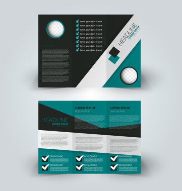 Broşür alay için iş, eğitim, reklam tasarım şablonu. 