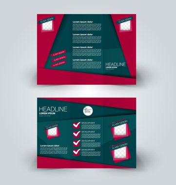 Broşür alay için iş, eğitim, reklam tasarım şablonu. 