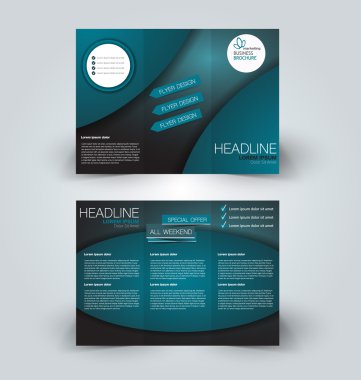 Broşür alay için iş, eğitim, reklam tasarım şablonu. 