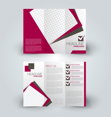 Broşür alay için iş, eğitim, reklam tasarım şablonu. 