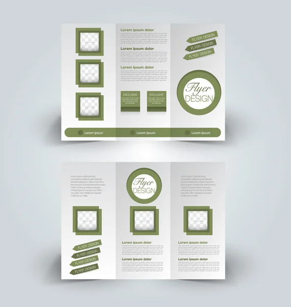 Brochure mock up design template for business, education, advertisement. — Stock Vector