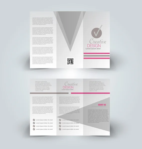 Brochure mock up ontwerpsjabloon voor business, onderwijs, reclame. — Stockvector