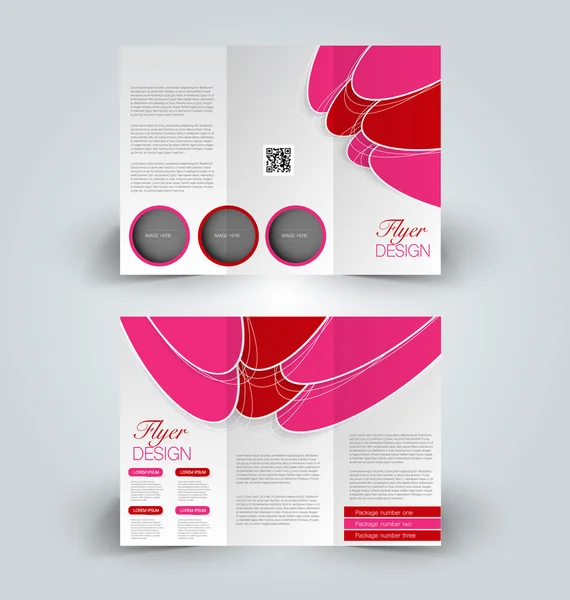 Brochure mock up design template for business, education, advertisement. — Stock Vector