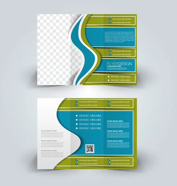 Brochure mock up ontwerpsjabloon voor business, onderwijs, reclame. — Stockvector