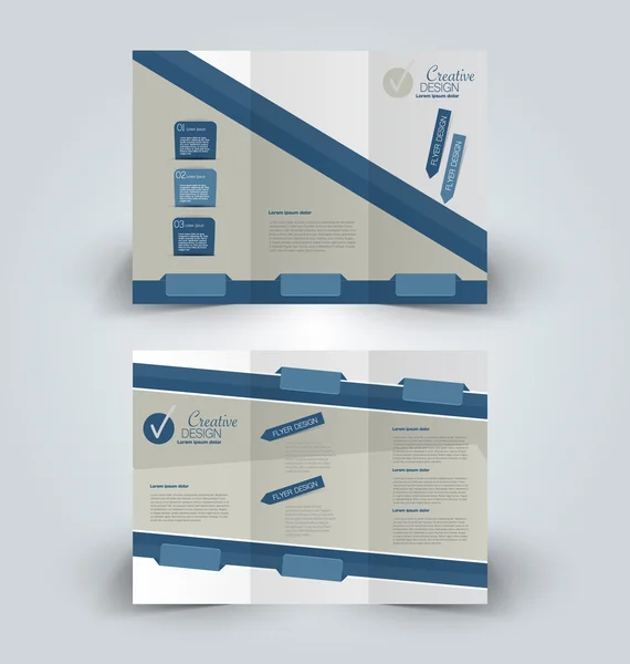 Broschüre mock up Design Template für Wirtschaft, Bildung, Werbung. — Stockvektor