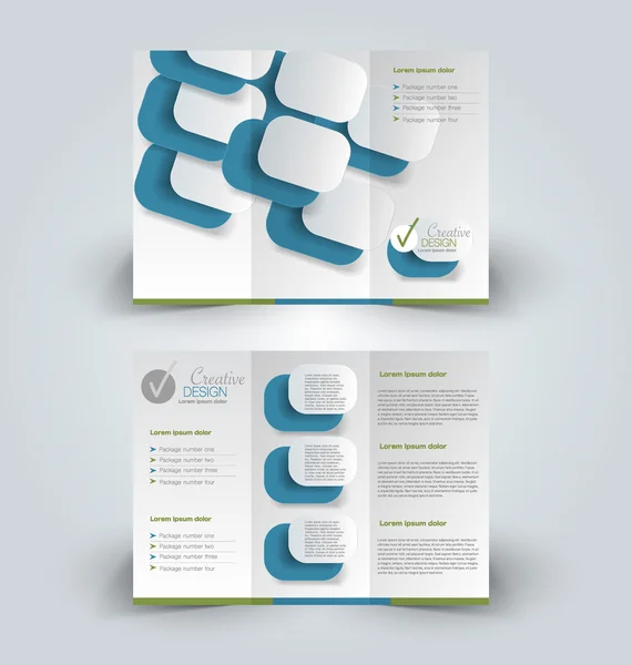 Brochura simular modelo de design para negócios, educação, propaganda . — Vetor de Stock
