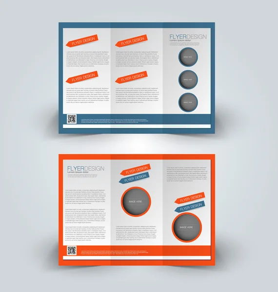 Brochure mock up design template for business, education, advertisement. — Stock Vector