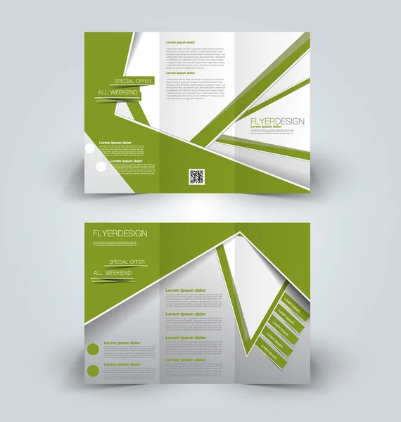 Brochure mock up ontwerpsjabloon voor business, onderwijs, reclame. — Stockvector