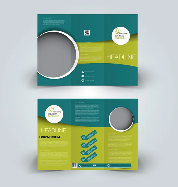 Broschüre mock up Design Template für Wirtschaft, Bildung, Werbung. — Stockvektor