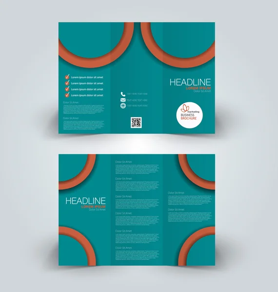 Broschüre mock up Design Template für Wirtschaft, Bildung, Werbung. — Stockvektor