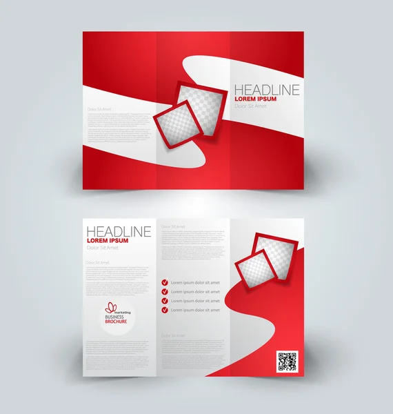 Brochure mock up design template for business, education, advertisement. — Stock Vector