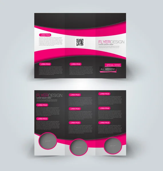 Brochure mock up ontwerpsjabloon voor business, onderwijs, reclame. — Stockvector