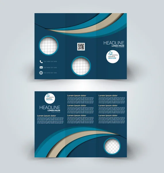 Brochure mock up ontwerpsjabloon voor business, onderwijs, reclame. — Stockvector