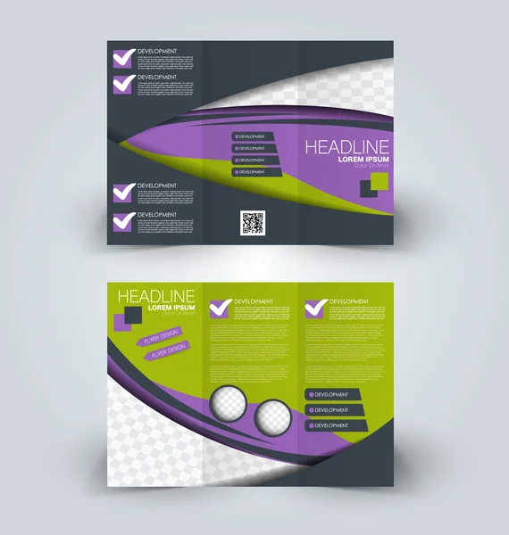 Brochure mock up design template for business, education, advertisement. — Stock Vector