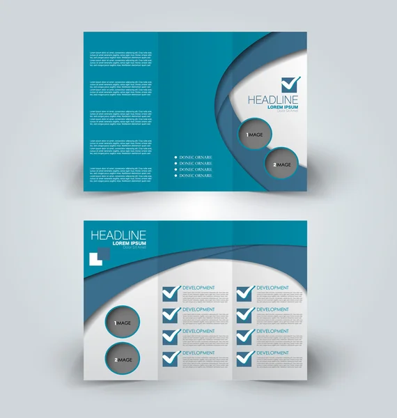 Brochure mock up design template for business, education, advertisement. — Stock Vector