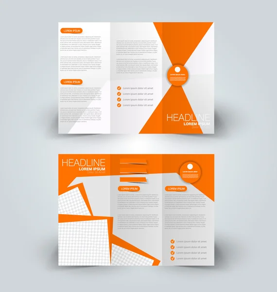 Brochure mock up ontwerpsjabloon voor business, onderwijs, reclame. — Stockvector