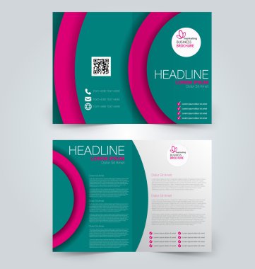 Soyut el ilanı tasarım arka planı. Broşür şablonu.