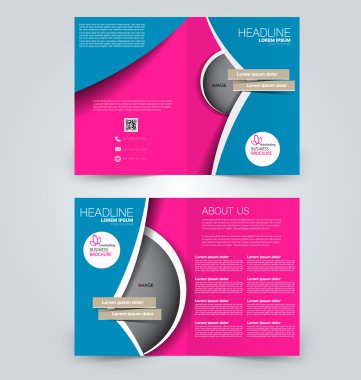 Soyut el ilanı tasarım arka planı. Broşür şablonu.