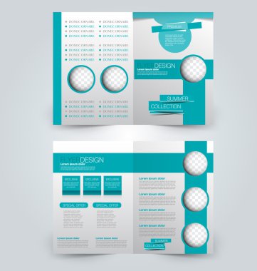 Soyut el ilanı tasarım arka planı. Broşür şablonu.