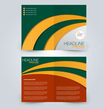 Soyut el ilanı tasarım arka planı. Broşür şablonu.