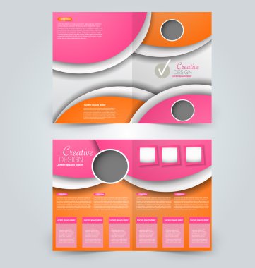 Soyut el ilanı tasarım arka planı. Broşür şablonu.