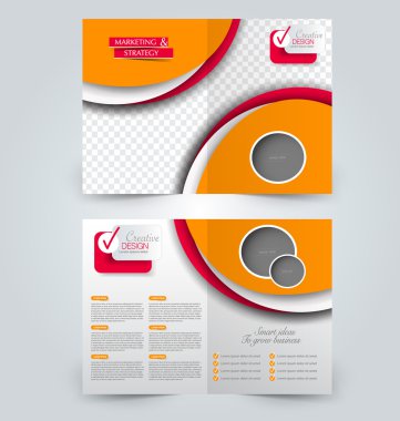 Soyut el ilanı tasarım arka planı. Broşür şablonu.