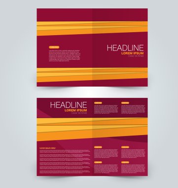 Soyut el ilanı tasarım arka planı. Broşür şablonu.