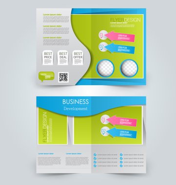 Soyut el ilanı tasarım arka planı. Broşür şablonu.