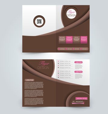 Soyut el ilanı tasarım arka planı. Broşür şablonu.