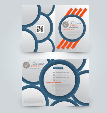 Soyut el ilanı tasarım arka planı. Broşür şablonu.