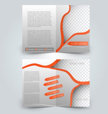 Soyut el ilanı tasarım arka planı. Broşür şablonu.