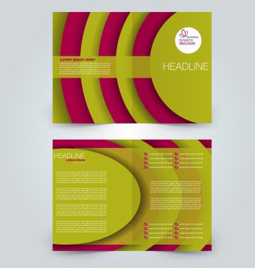 Soyut el ilanı tasarım arka planı. Broşür şablonu