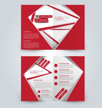 Soyut el ilanı tasarım arka planı. Broşür şablonu