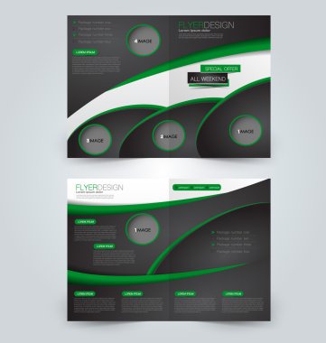 Soyut el ilanı tasarım arka planı. Broşür şablonu