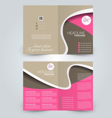 Abstract flyer design background. Brochure template clipart