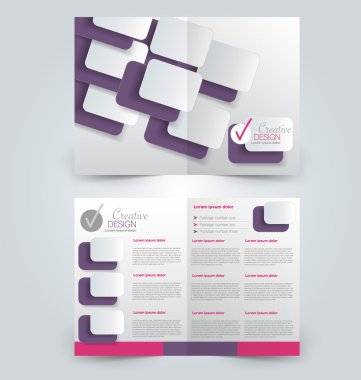 Soyut el ilanı tasarım arka planı. Broşür şablonu