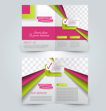 Soyut el ilanı tasarım arka planı. Broşür şablonu