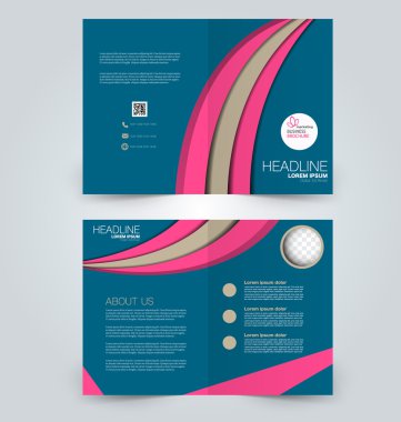 Soyut el ilanı tasarım arka planı. Broşür şablonu