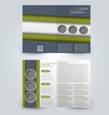 Soyut el ilanı tasarım arka planı. Broşür şablonu