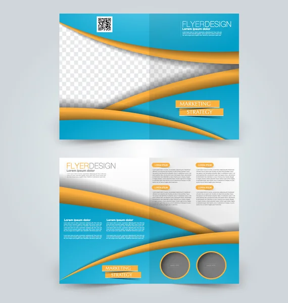 Abstraktes Flyer-Design. Broschürenvorlage. — Stockvektor